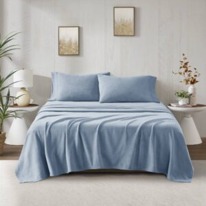 Micro Fleece Sheet Set from True North by Sleep Philosophy in  Blue. Micro Fleece Sheet Set from True North by Sleep Philosophy in  Blue. Micro Fleece Sheet Set from True North by Sleep Philosophy in  Blue. Micro Fleece Sheet Set from True North by Sleep Philosophy in  Blue. Micro Fleece Sheet Set from True North by Sleep Philosophy in  Blue.