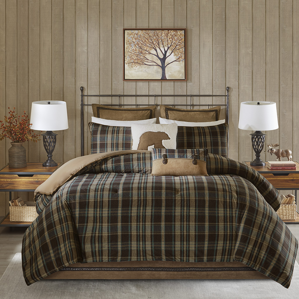 Hadley Plaid Oversized Cozy Spun Comforter Set