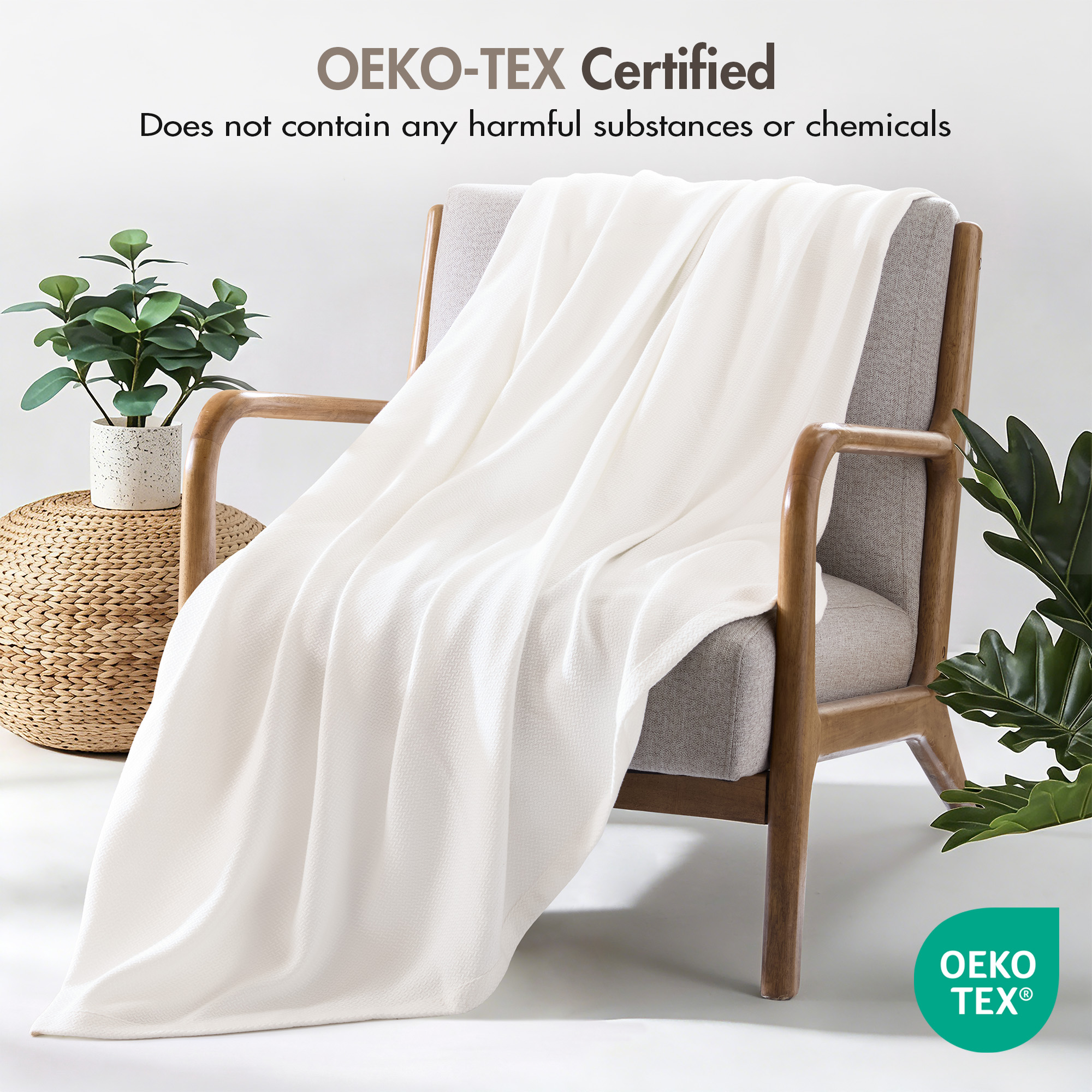 100% Certified Egyptian Cotton Blanket
