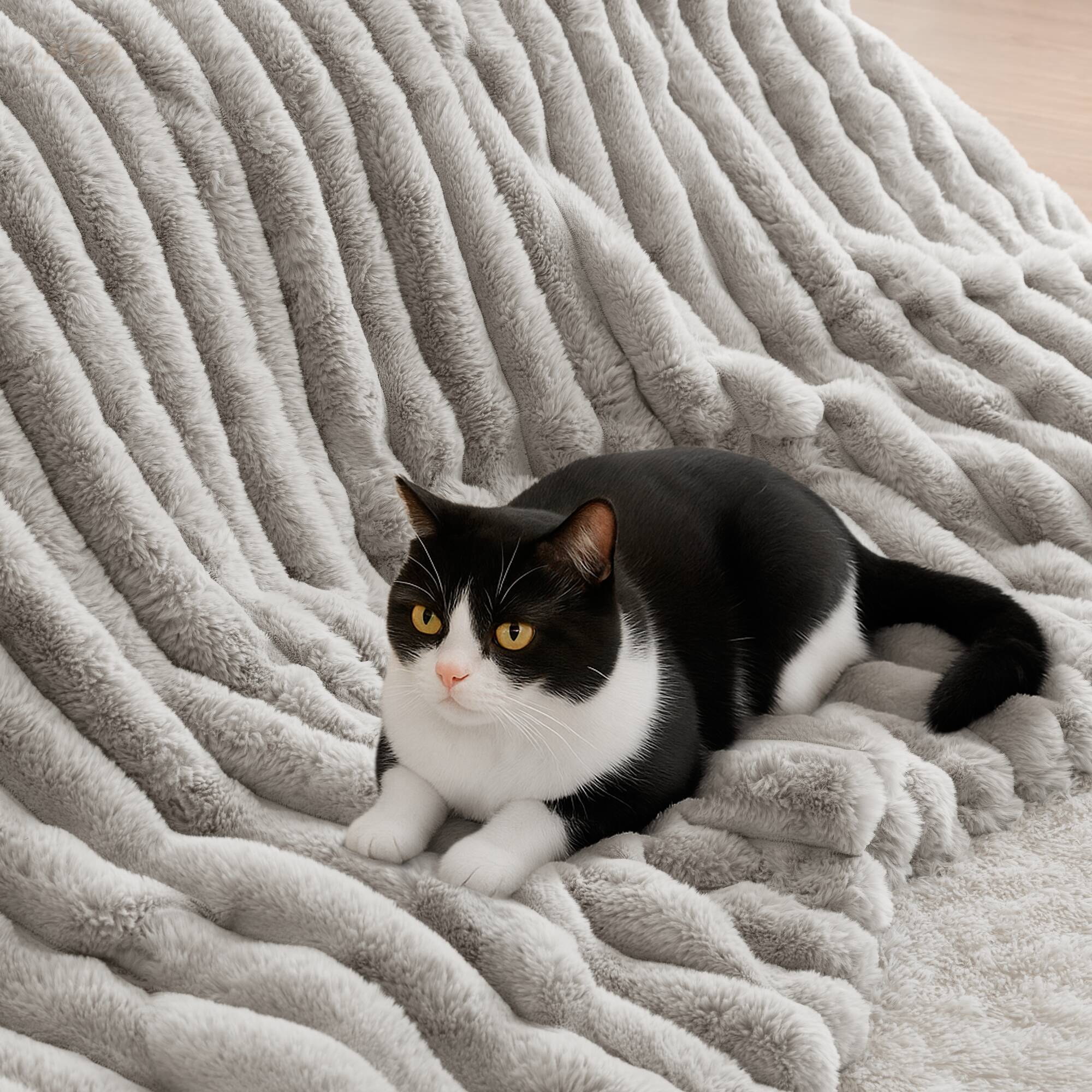 Jasmine 3 Piece Faux Fur Comforter Set
