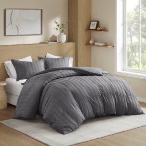 Logan Striped Reversible Pintuck Pleated Duvet Set from Super Listing in  Charcoal. Logan Striped Reversible Pintuck Pleated Duvet Set from Super Listing in  Charcoal. Logan Striped Reversible Pintuck Pleated Duvet Set from Super Listing in  Charcoal. Logan Striped Reversible Pintuck Pleated Duvet Set from Super Listing in  Charcoal. Logan Striped Reversible Pintuck Pleated Duvet Set from Super Listing in  Charcoal.