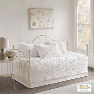 Sabrina 5 Piece Tufted Cotton Chenille Daybed Set from Madison Park in  Off-White. Sabrina 5 Piece Tufted Cotton Chenille Daybed Set from Madison Park in  Off-White. Sabrina 5 Piece Tufted Cotton Chenille Daybed Set from Madison Park in  Off-White. Sabrina 5 Piece Tufted Cotton Chenille Daybed Set from Madison Park in  Off-White. Sabrina 5 Piece Tufted Cotton Chenille Daybed Set from Madison Park in  Off-White.