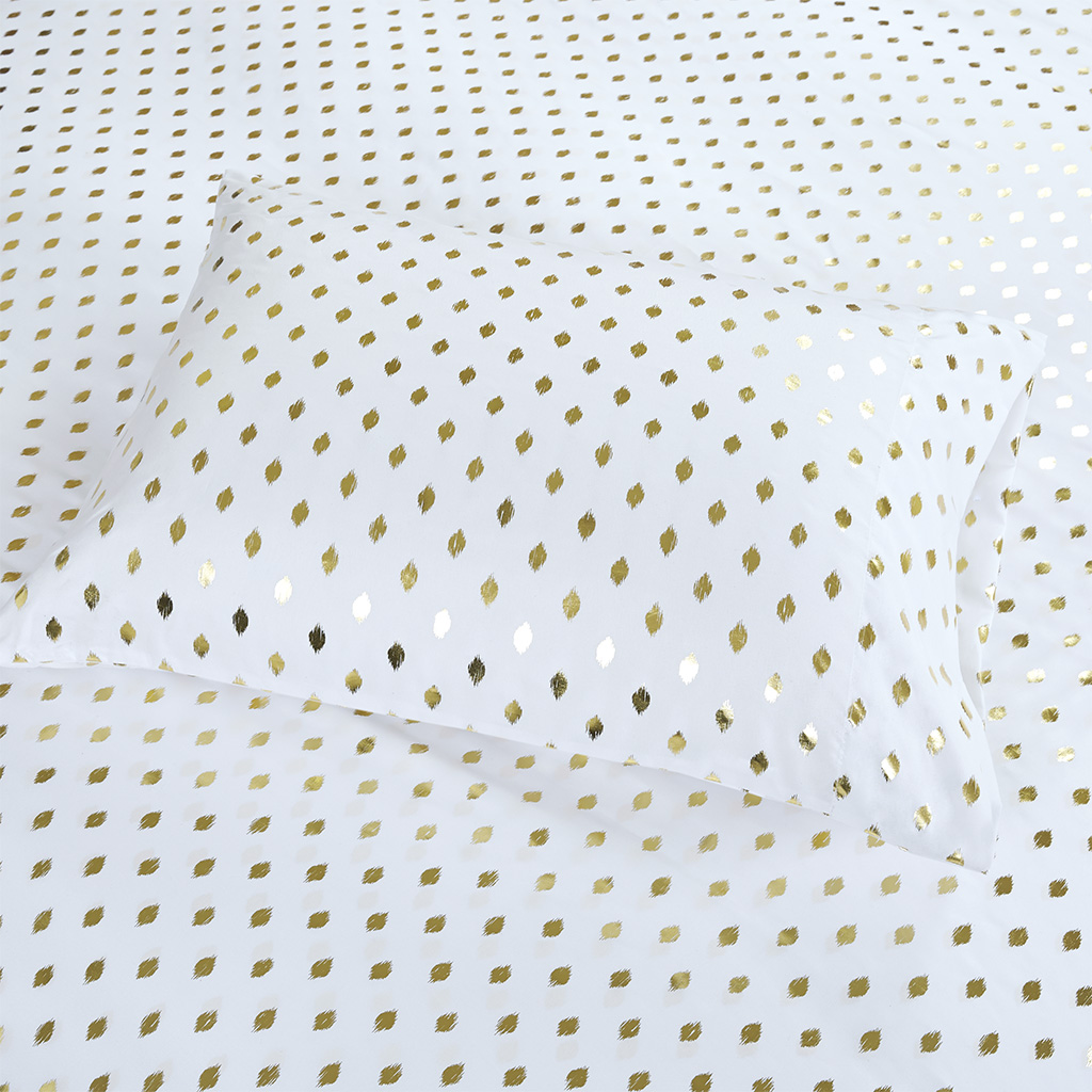 Metallic Dot Printed Sheet Set