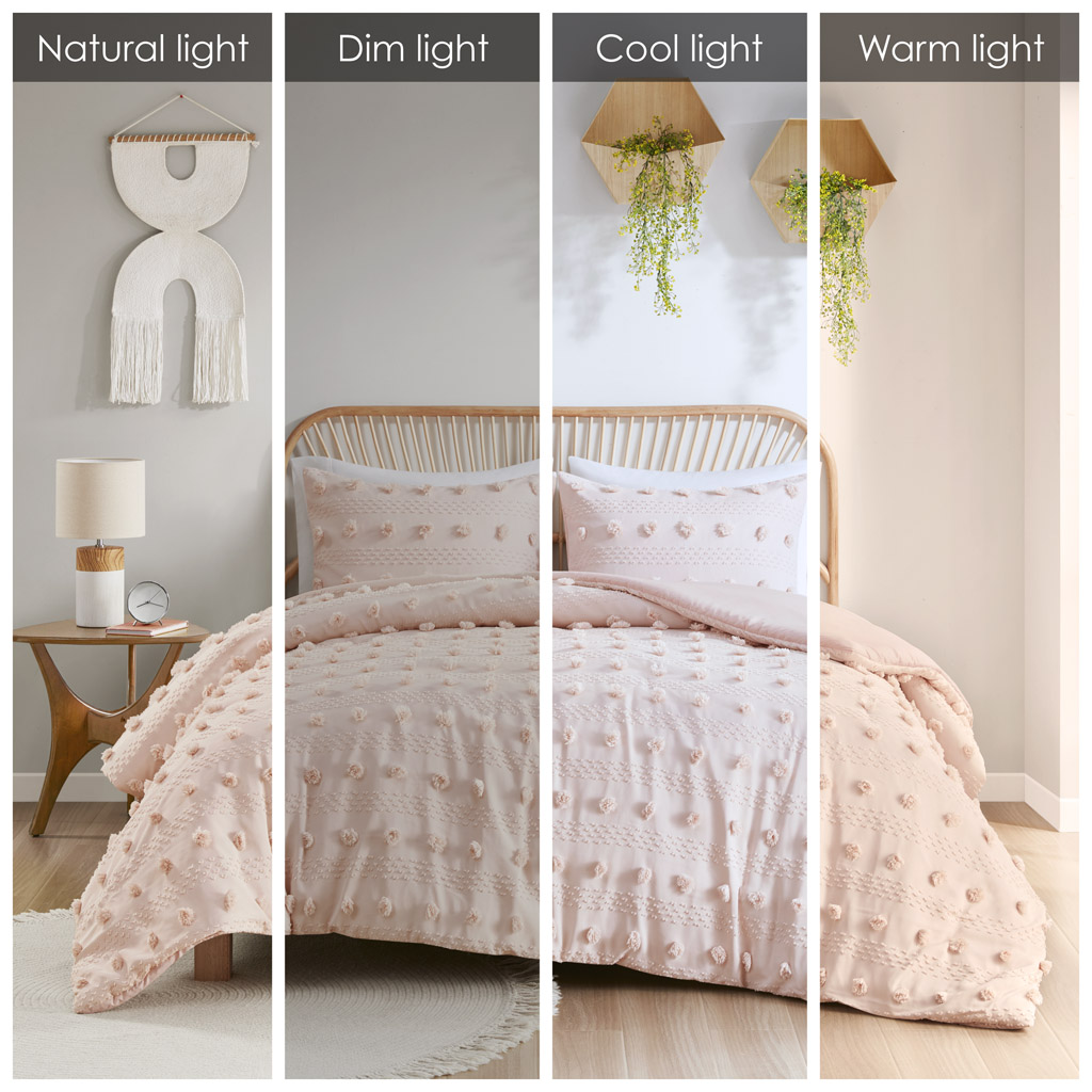 Lucy Clip Jacquard Duvet Cover Set
