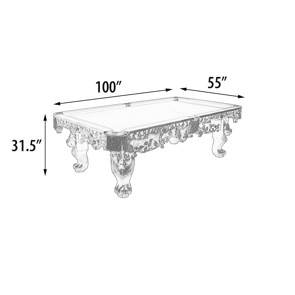 Monarch Oak Pool Table Professional Size (KIT)