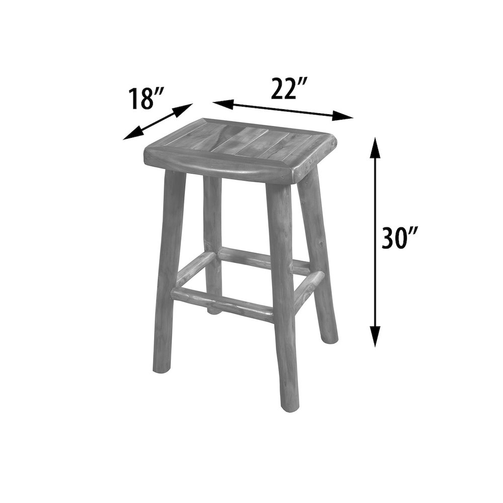 Adirondack Teak Bar Stool