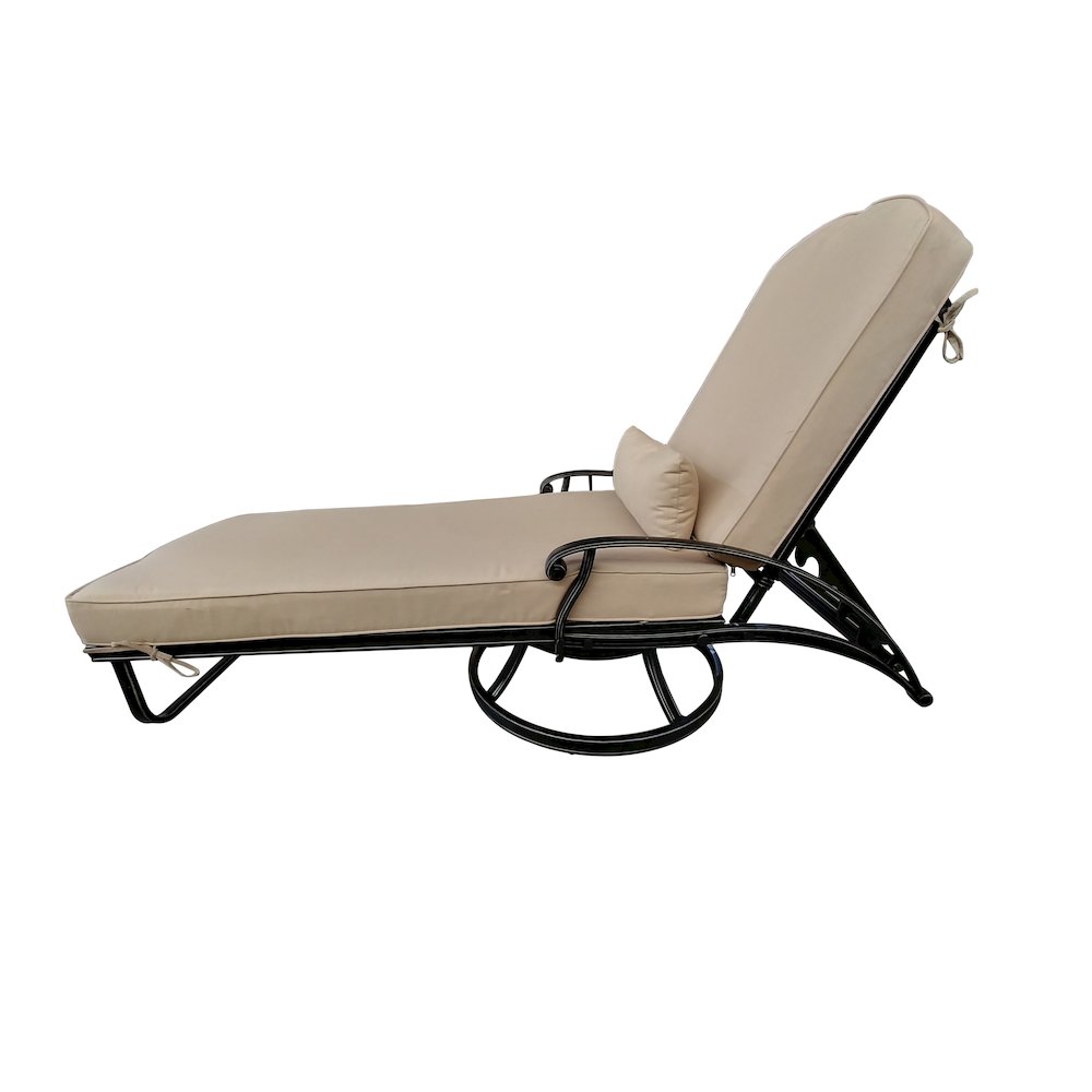 Elisabeth Swivel Chaise Lounge With Pillow
