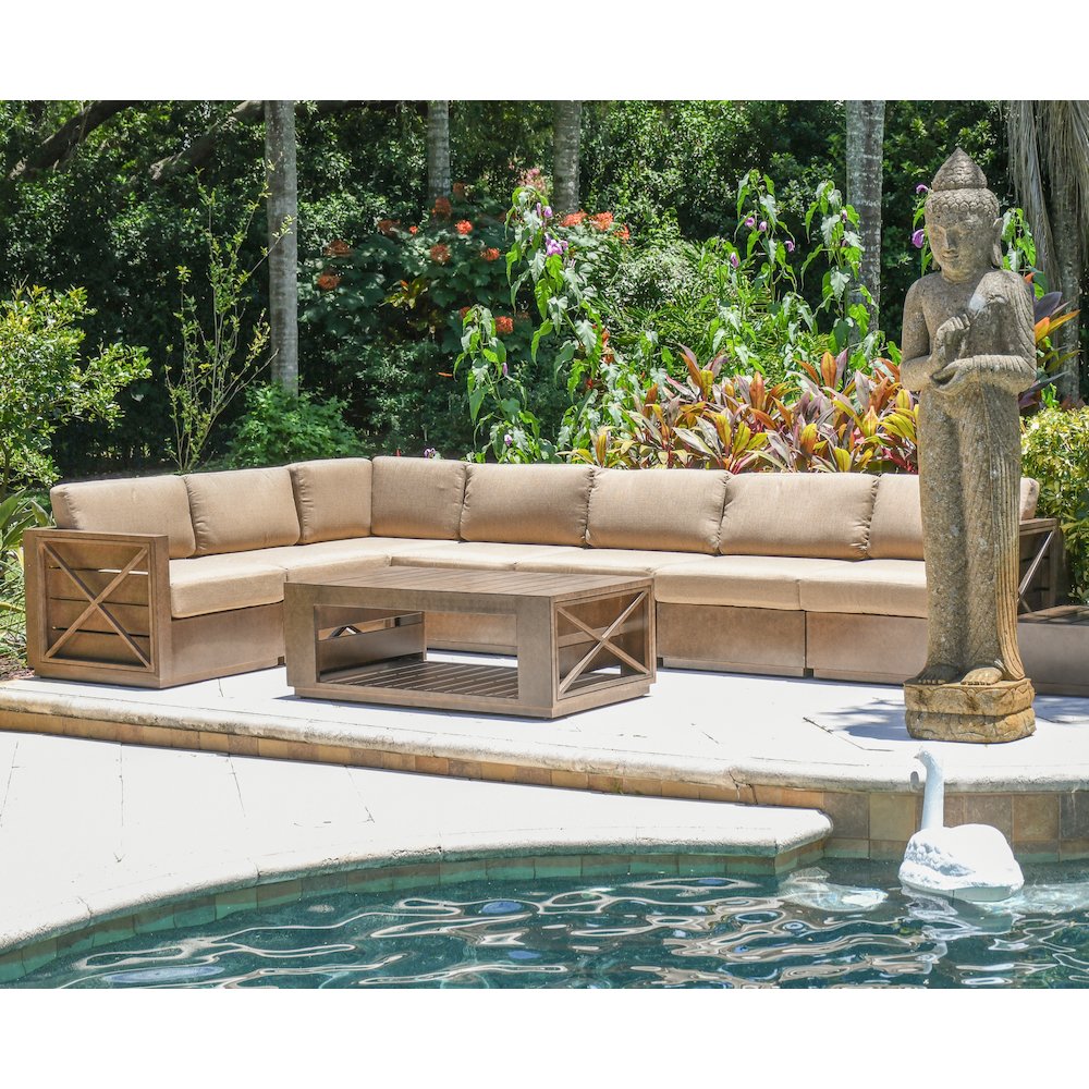 Modern Rustic  Right and Left Arm Single Seaters With Cushions