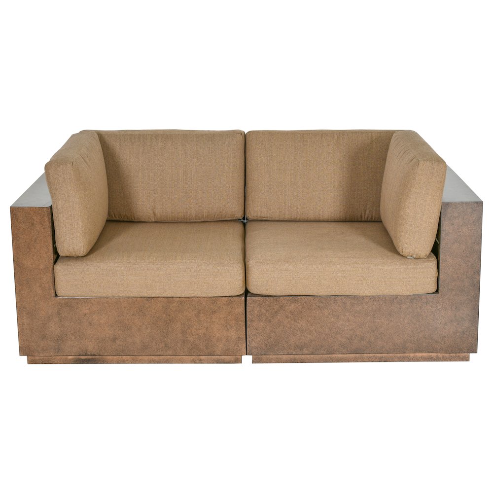 Modern Rustic  Right and Left Arm Single Seaters With Cushions