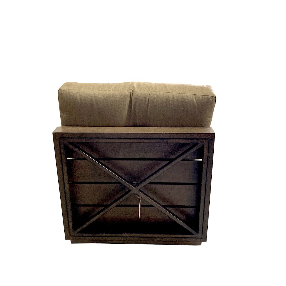 Modern Rustic Armless Single Seaters With Cushions