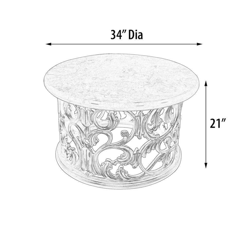 Platine Round Coffee Table