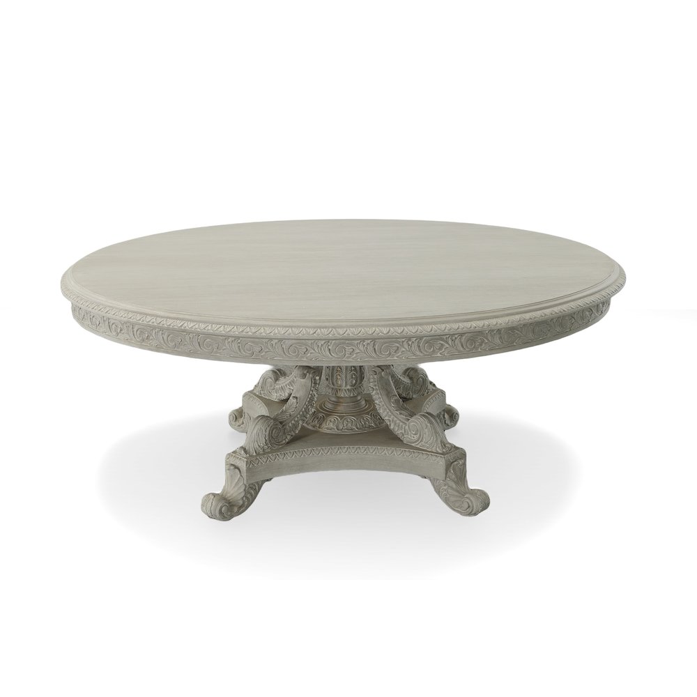 Mystique Gray Mahogany Anglia 72”Rd Dining Table