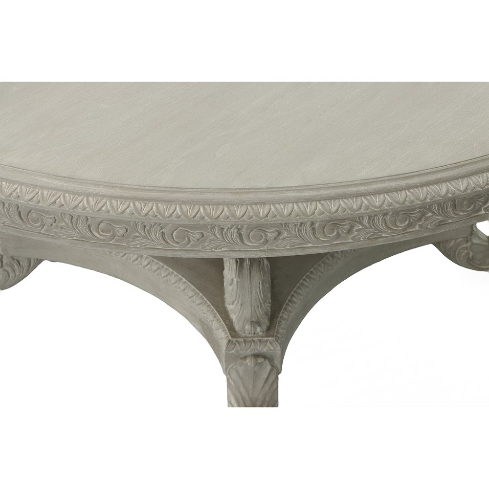 Mystique Gray Mahogany Anglia 72”Rd Dining Table