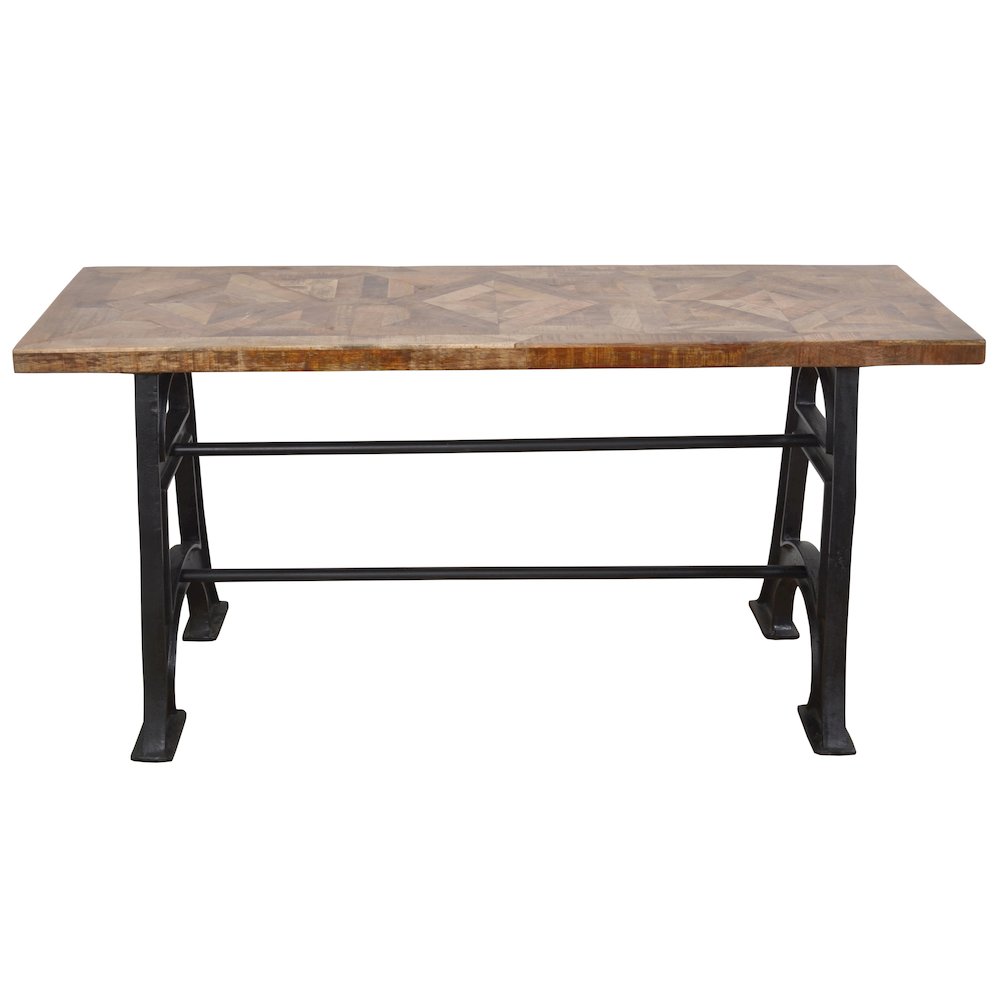 Mango Wood Industrial Console Table