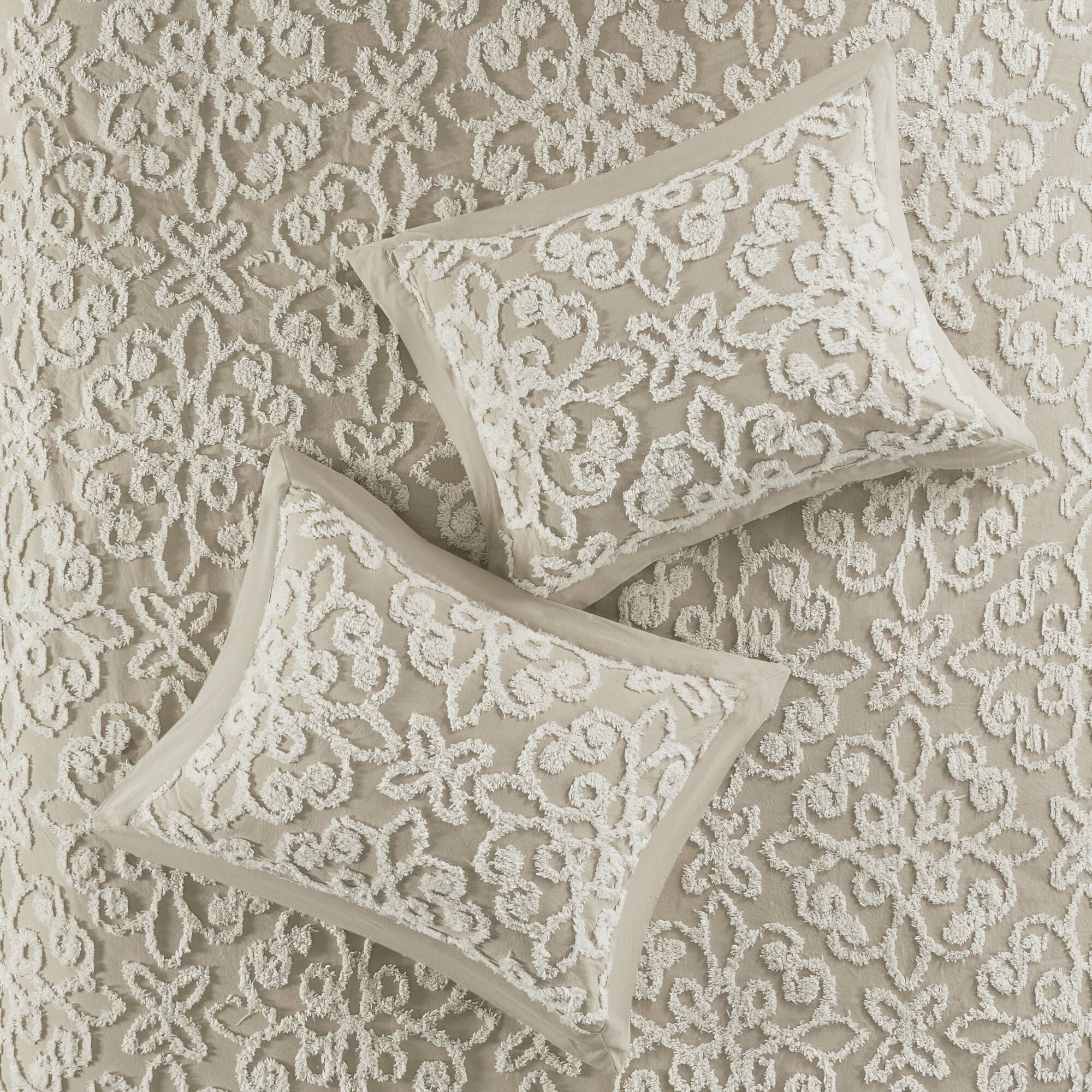 Sabrina 3 Piece Tufted Cotton Chenille Bedspread Set