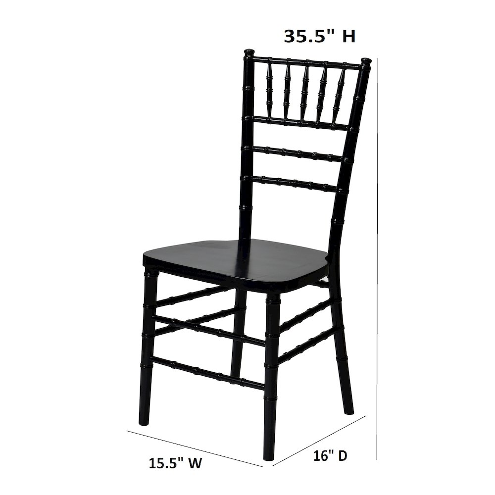 Commerical Seating Products European Black Wood Dining Chairs
