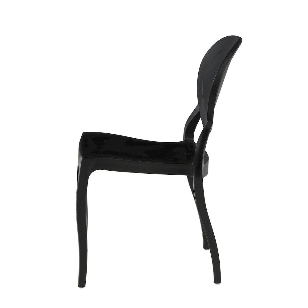 Commerical Seating Products Black Emma Armless Chairs