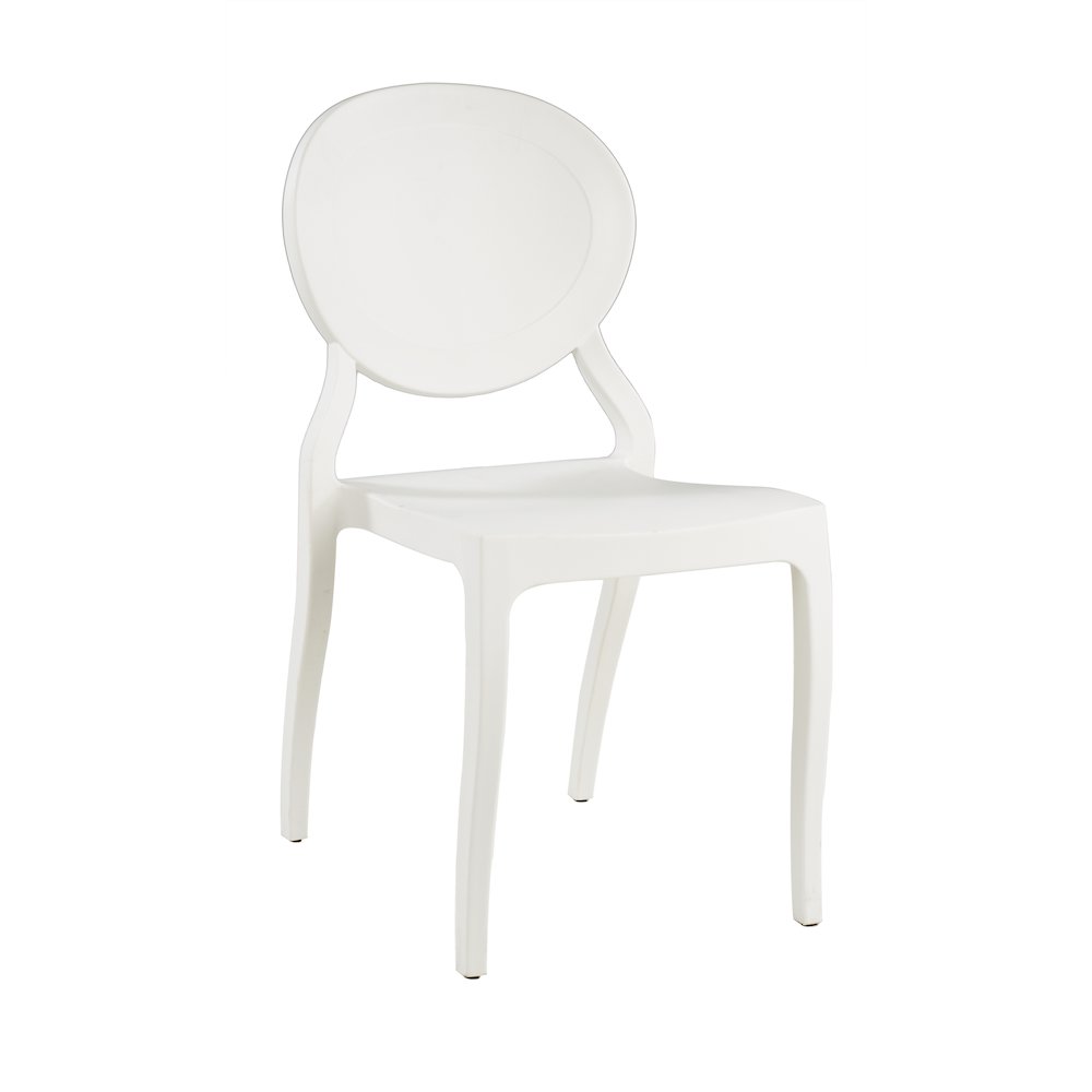 Commerical Seating Products White Emma Armless Chairs