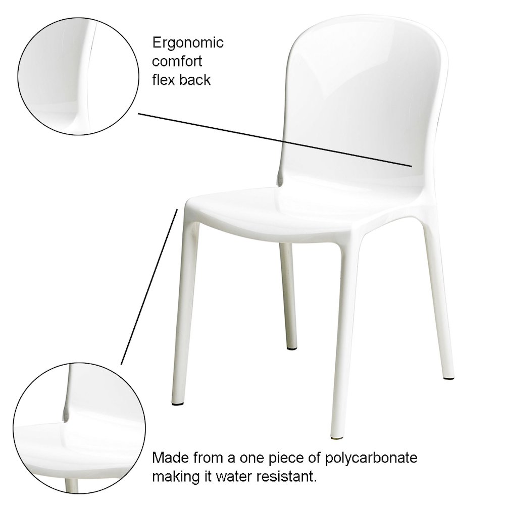 Commerical Seating ProductsWhite Genoa Chairs