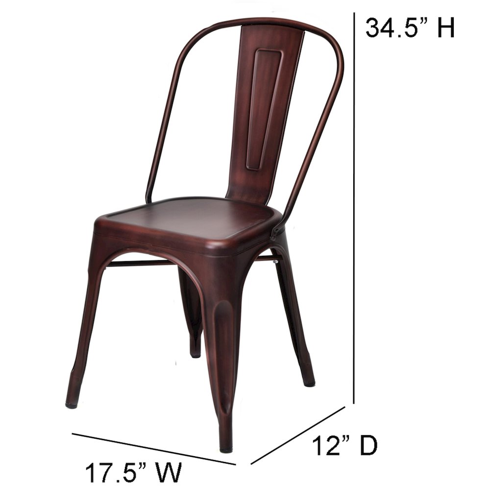 Commerical Seating Products Oscar Rose Gold Dining Chairs