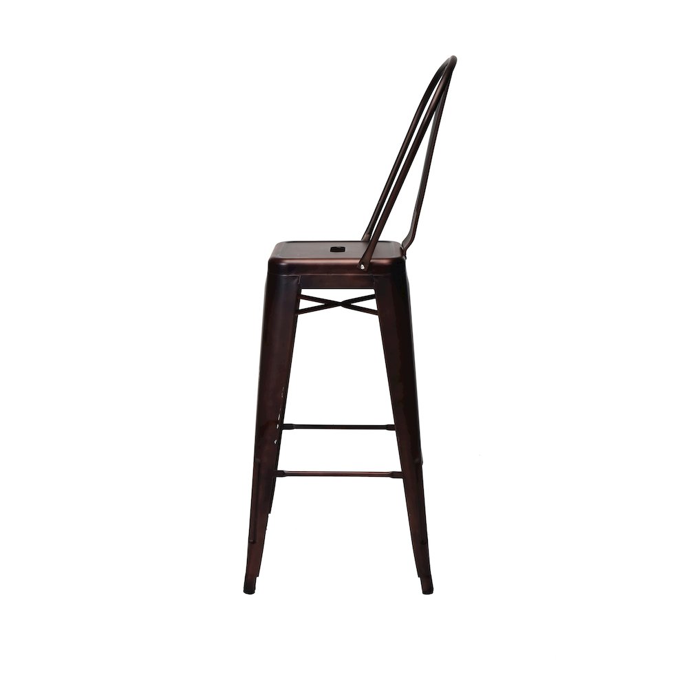 Commerical Seating Products Oscar Rose Gold Dining Bar Stool Chairs