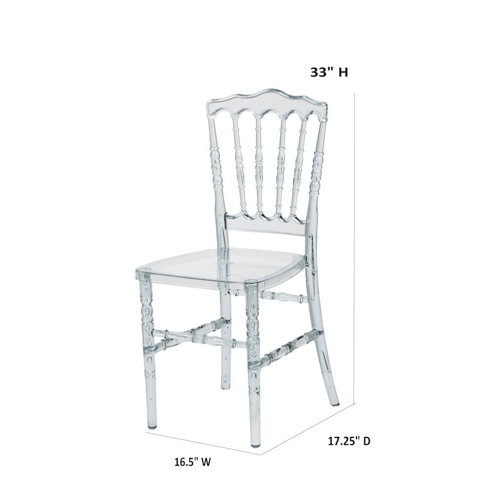 Commerical Seating Products Napoleon Clear Chairs