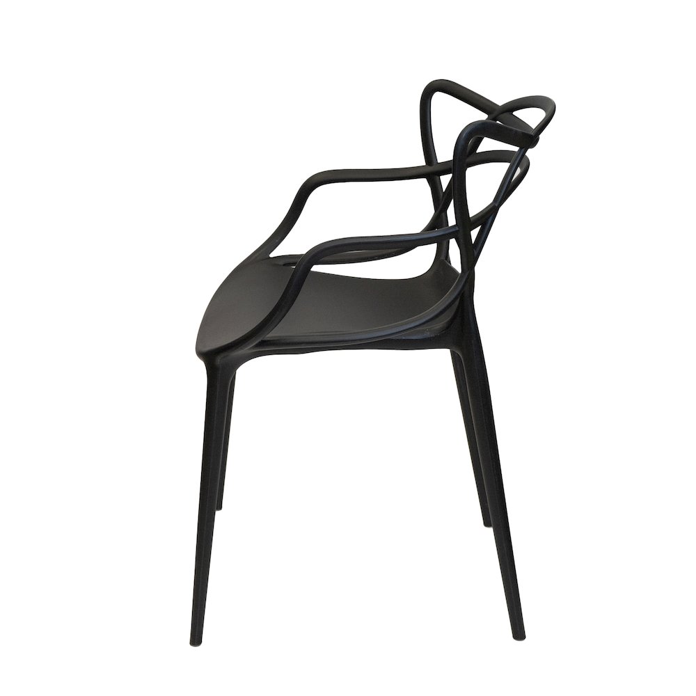Set Of 5 Kids David Side Chair – Black
