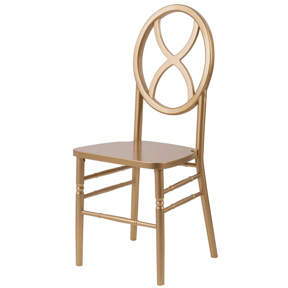 Commerical Seating Products Sandglass Gold Wood Chairs