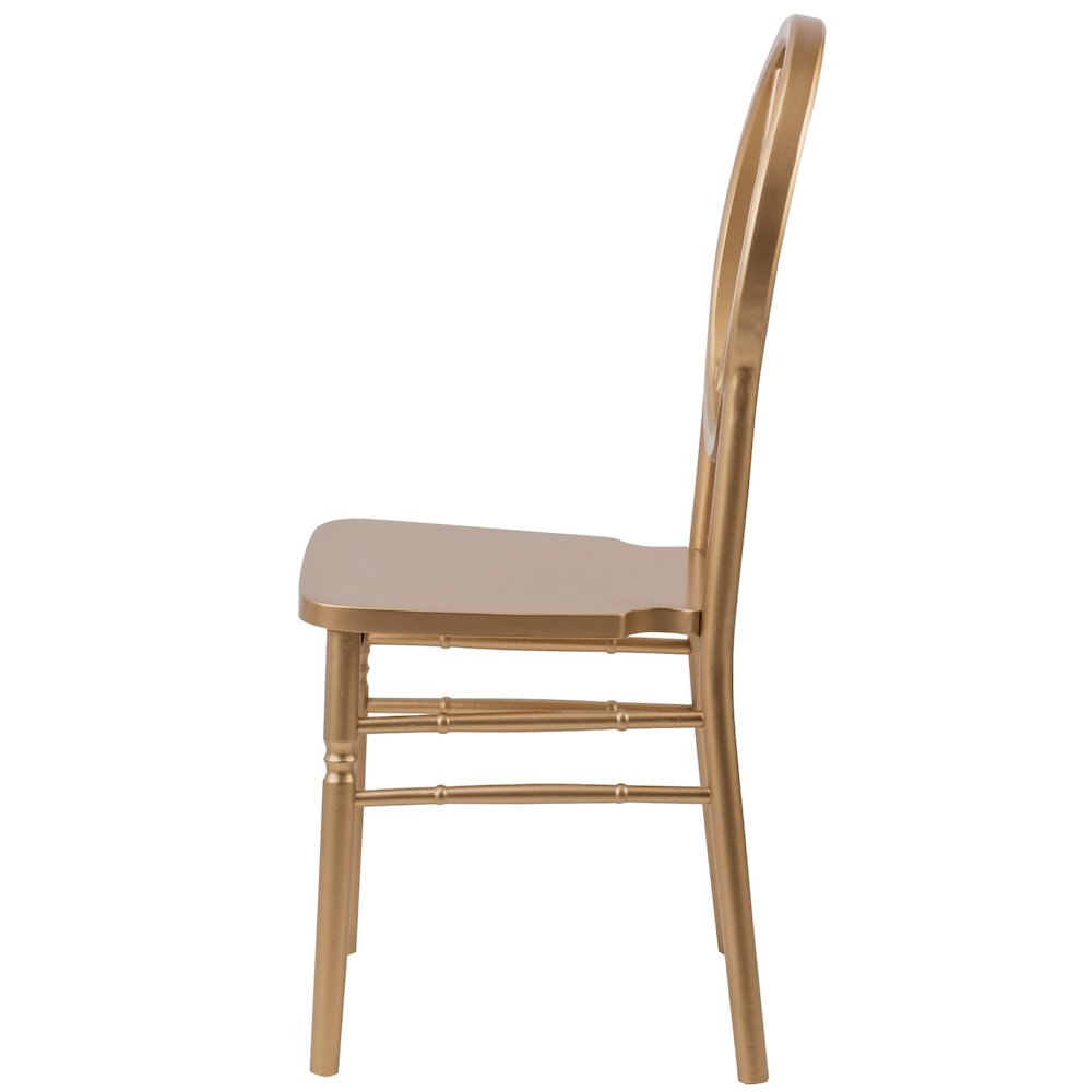 Commerical Seating Products Sandglass Gold Wood Chairs