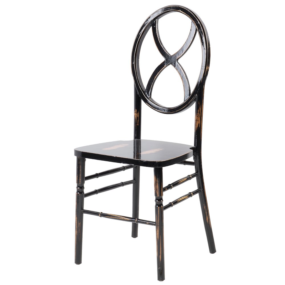 Commerical Seating Products Sandglass Lime Black Wood Chairs