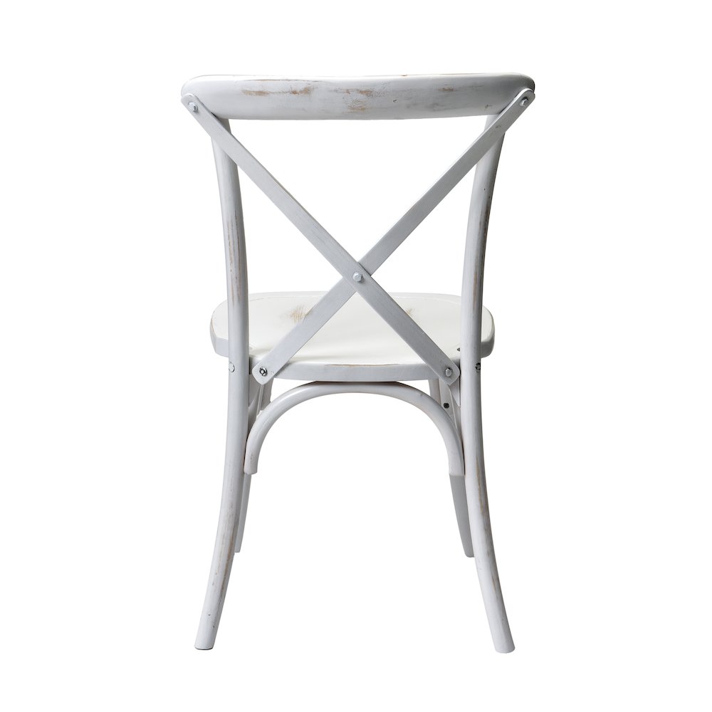Commerical Seating Products White Wash Crossback Dining Chairs