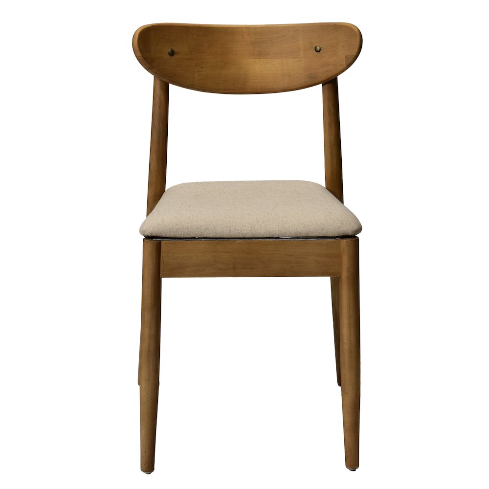 Commerical Seating Products Mid Century Café Dark Walnut Dining Chairs