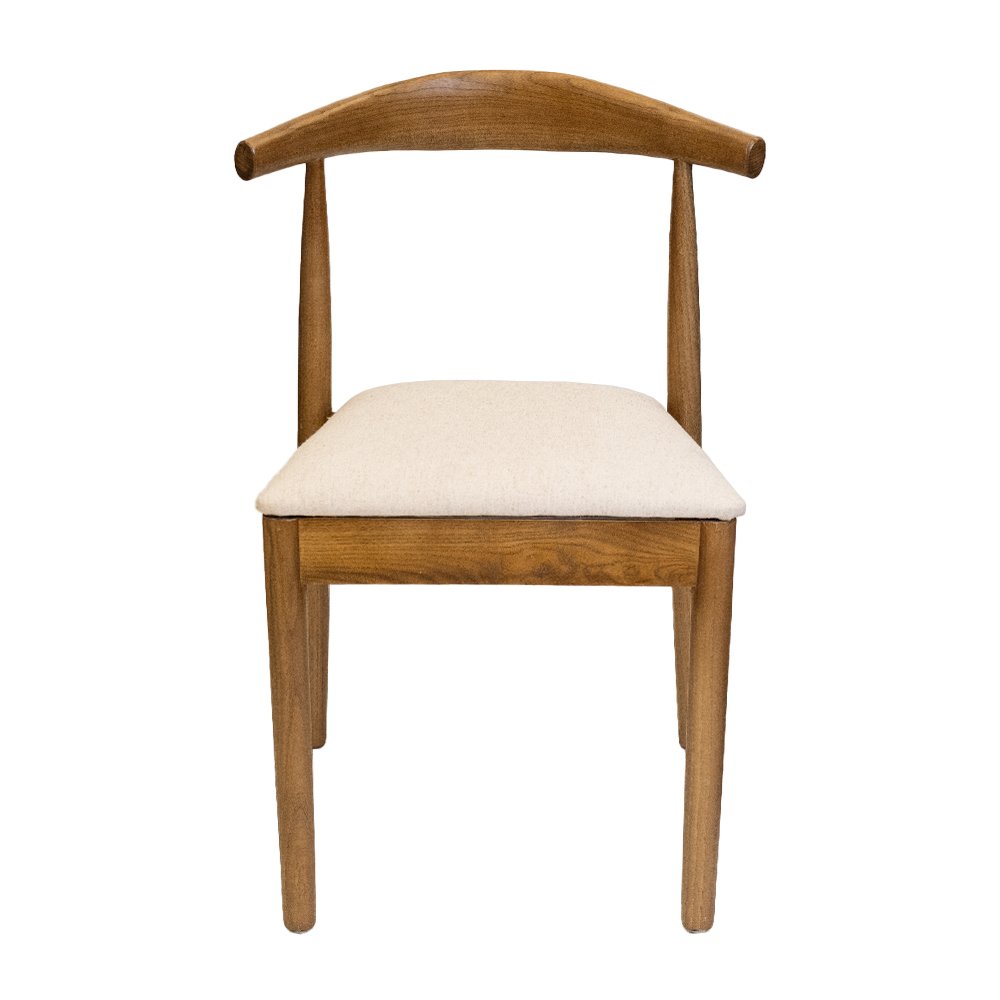 Commerical Seating Products Mid Century Café Dark Walnut Dining Chairs