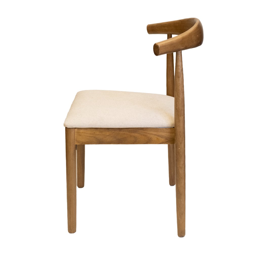 Commerical Seating Products Mid Century Café Dark Walnut Dining Chairs