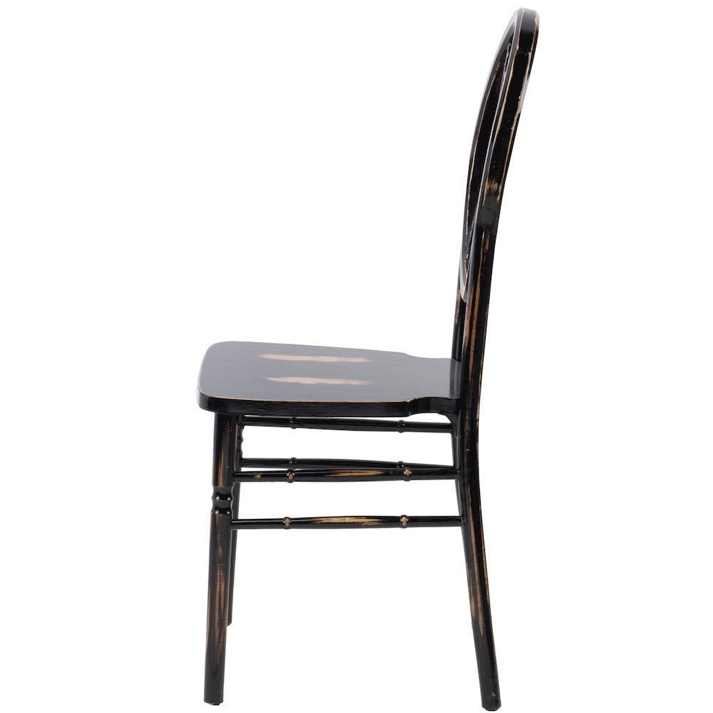 Commerical Seating Products Diamond Lime Black Wash Wood Chairs