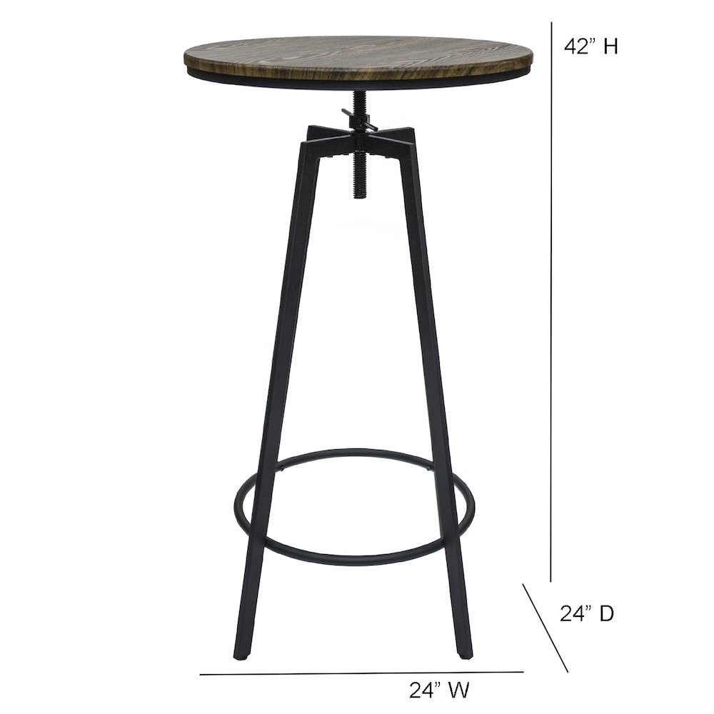 Commerical Seating Products Swivel Wood Top Table Chairs