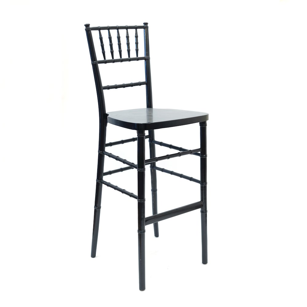 Commerical Seating Products European Black Wood Dining Bar Stool Chairs