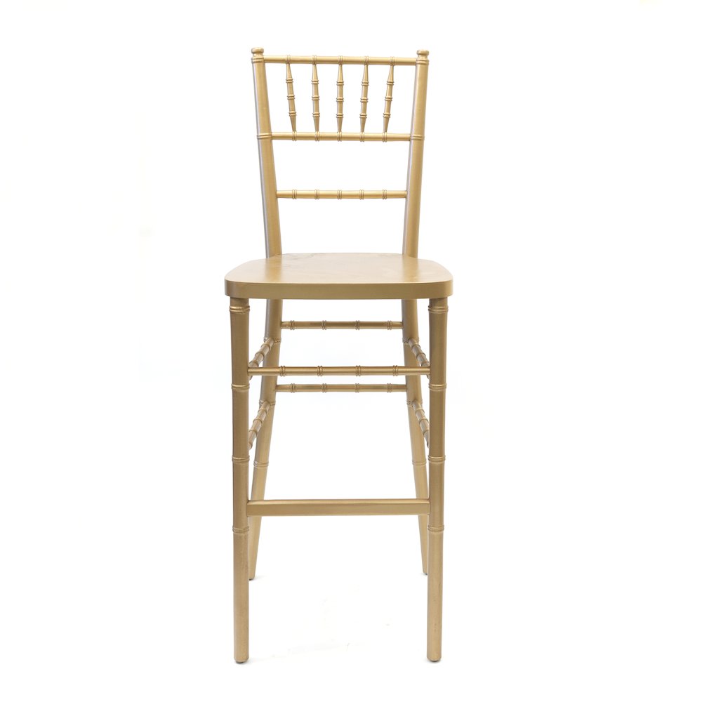 Commerical Seating Products European Gold Wood Dining Bar Stool Chairs