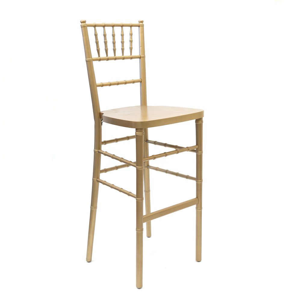 Commerical Seating Products European Gold Wood Dining Bar Stool Chairs