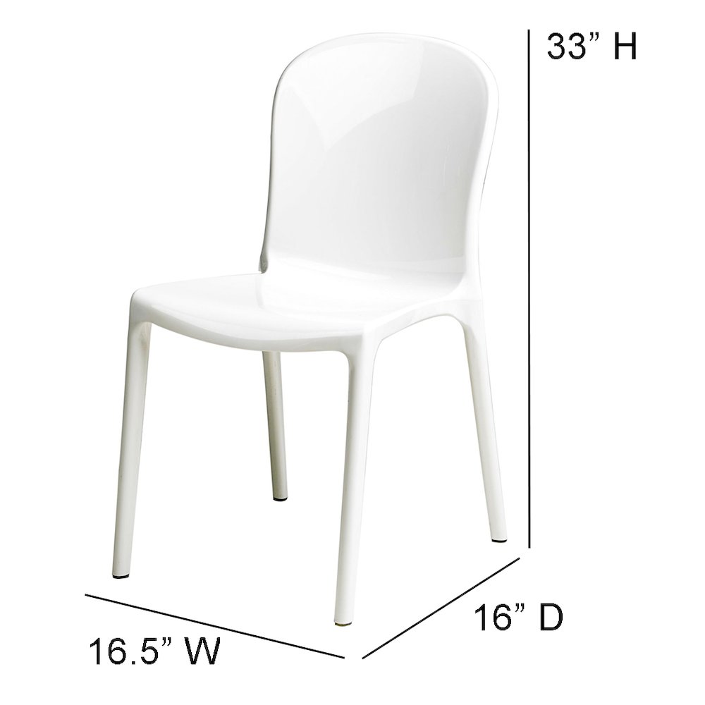 Commerical Seating Products White Genoa Chairs