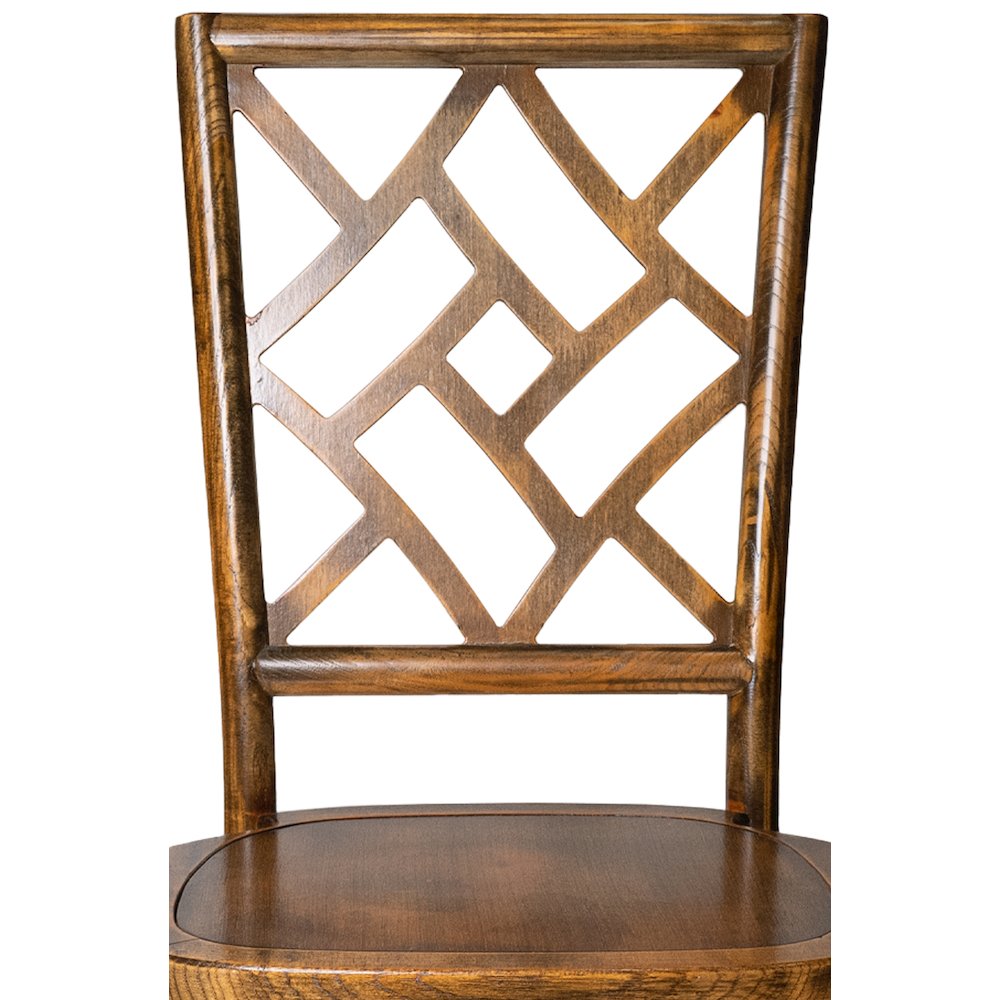 Set Of 1 Mosaic Dining Chair – Golden Teak