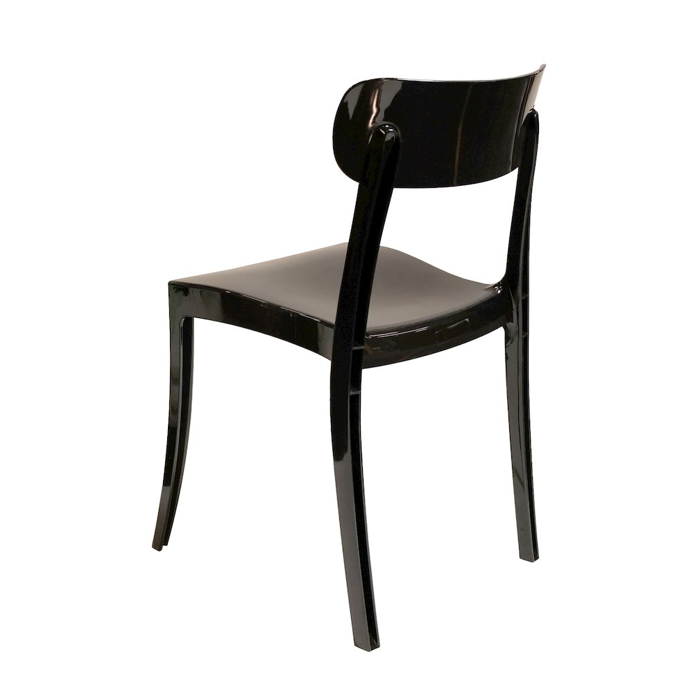 Set Of 1 Grace Polycarbonate Dining Chair – Black
