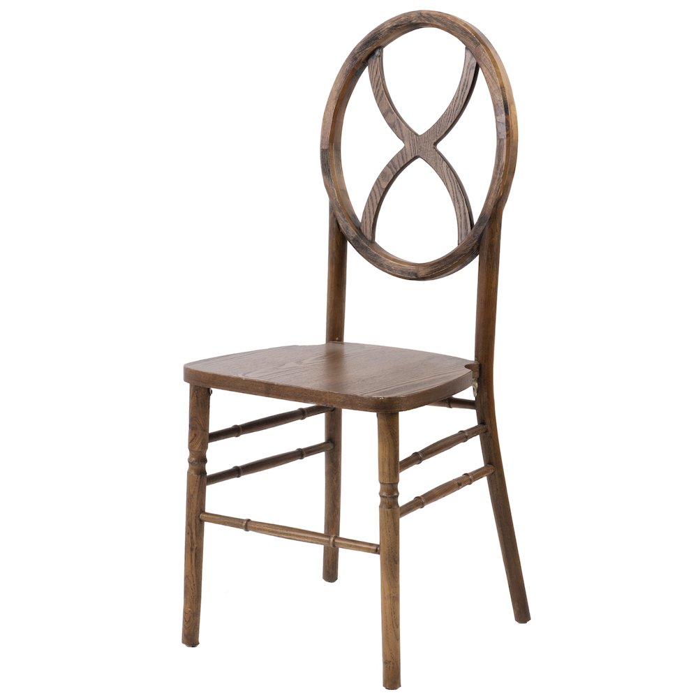 Commerical Seating Products Sandglass Real Dark Walnut Wood Chairs