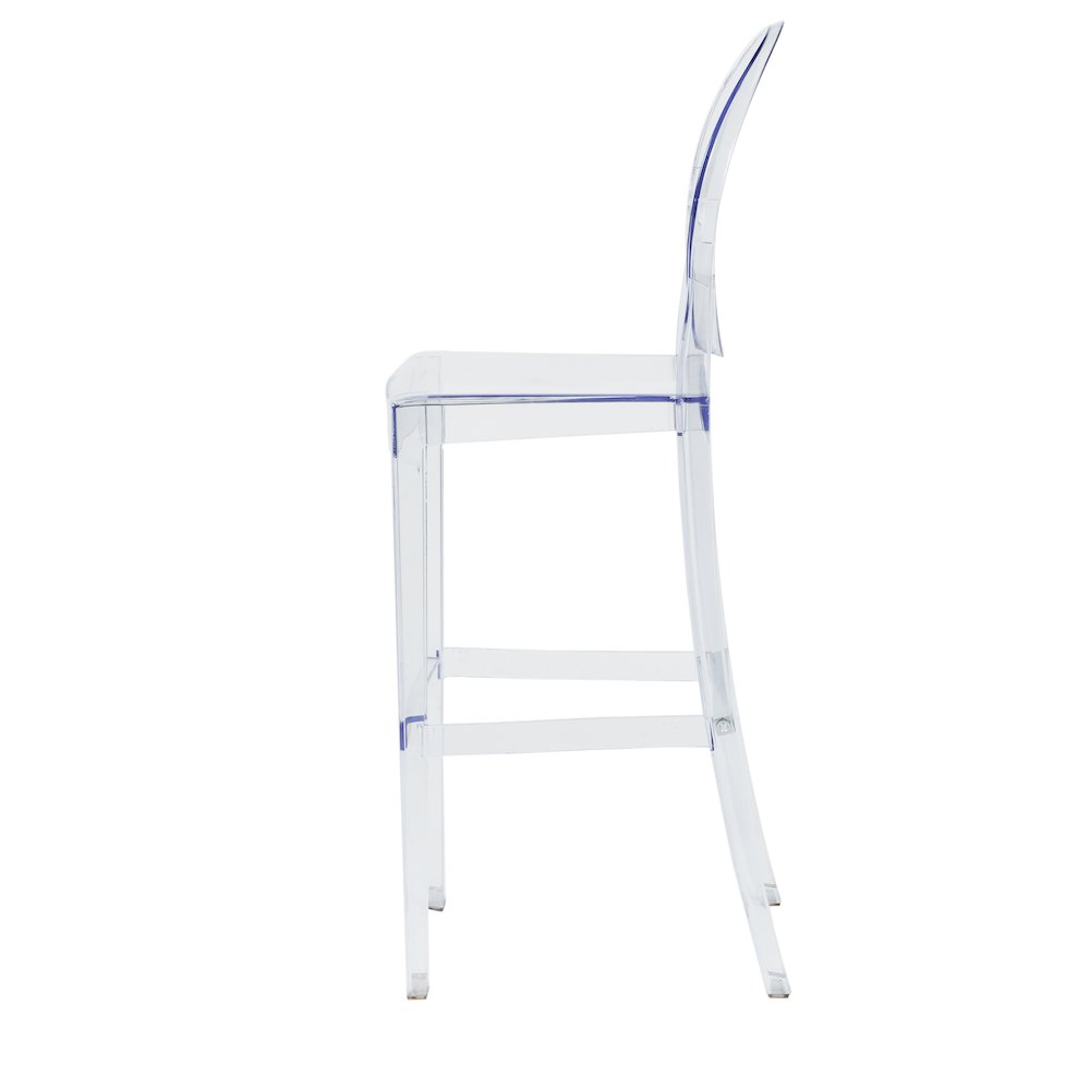 Commerical Seating Products RPC Clear Kage Barstool with back