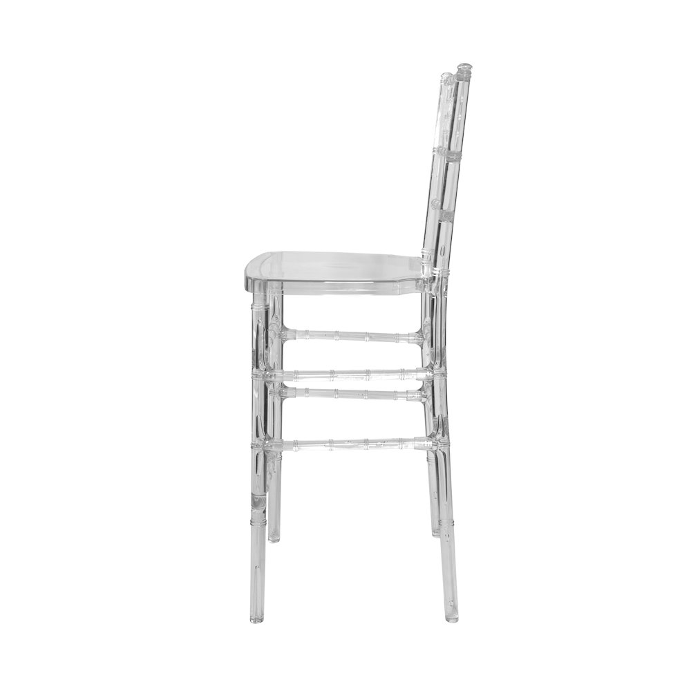 Commerical Seating Products Napleon Clear Barstool Chairs