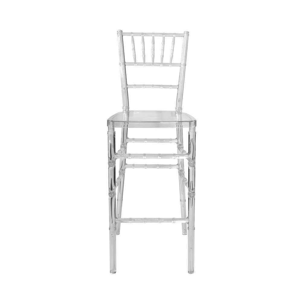Commerical Seating Products Napleon Clear Barstool Chairs