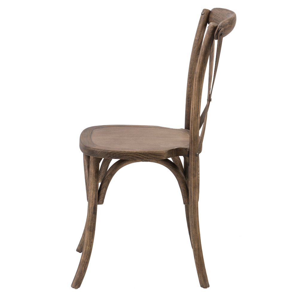 Commerical Seating Products Dark Walnut Crossback Dining Chairs