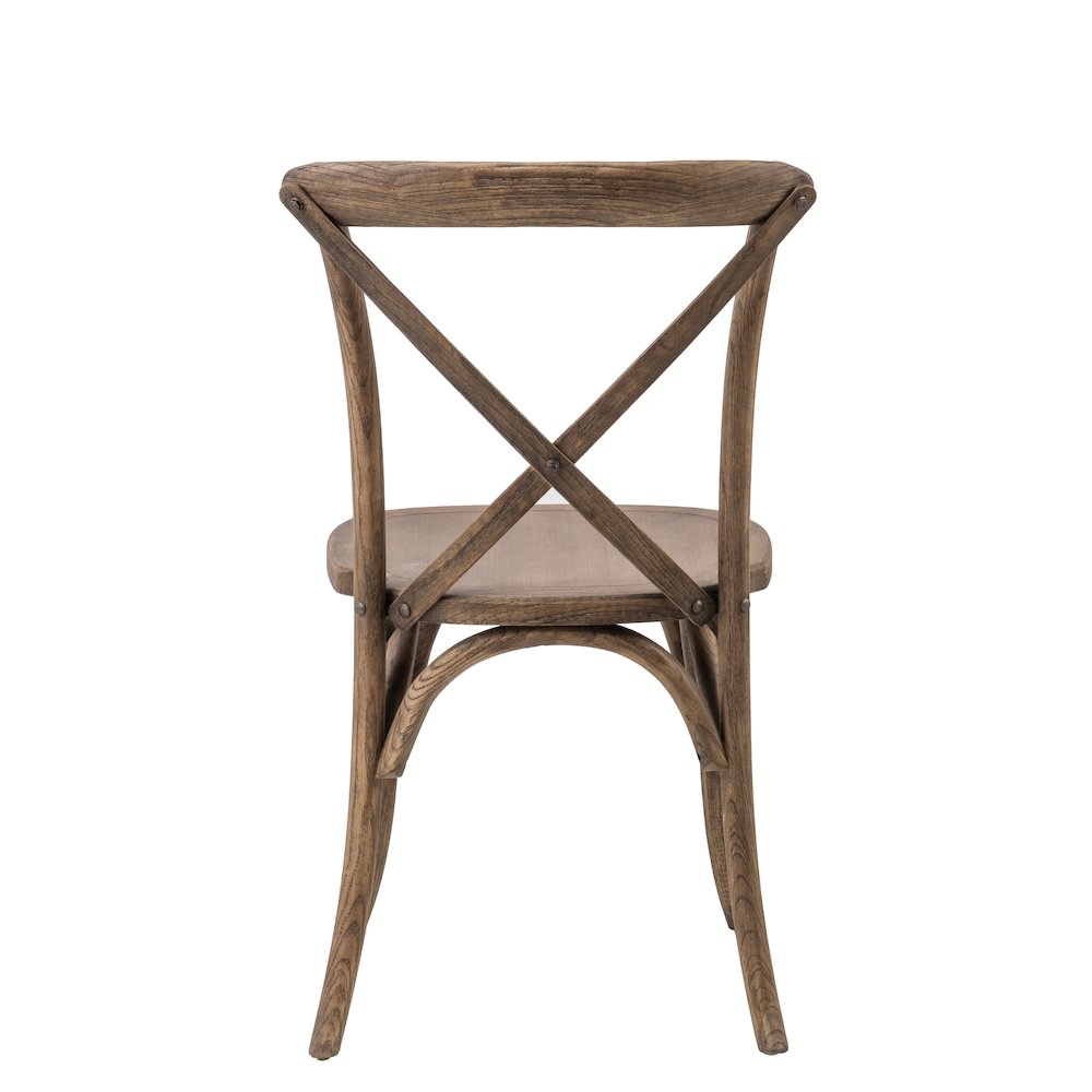 Commerical Seating Products Dark Walnut Crossback Dining Chairs