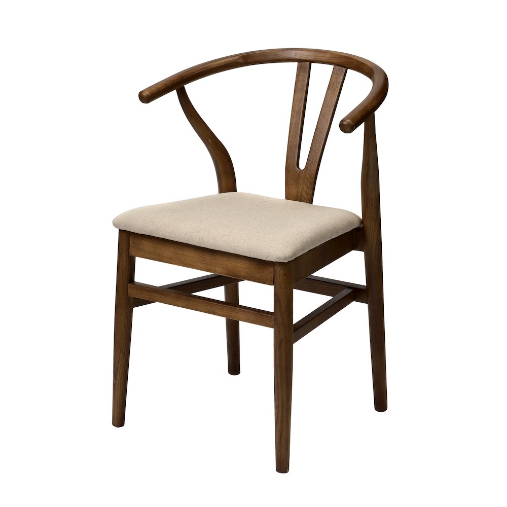 Commerical Seating Products Mid Century Café Dark Walnut Dining Chairs
