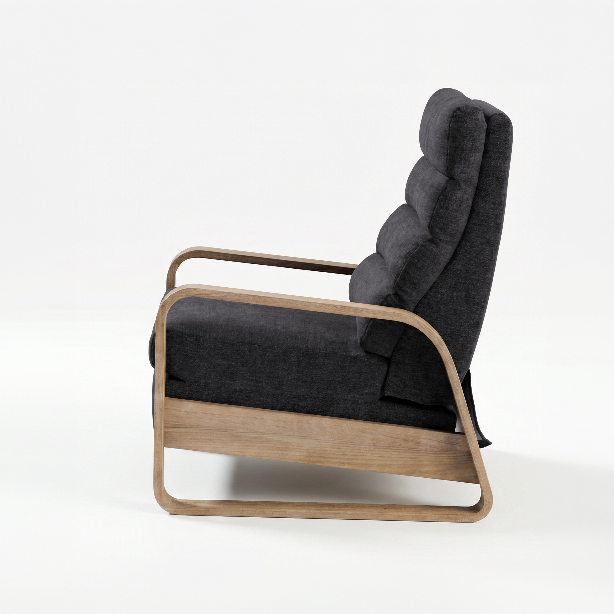 Jordan Wood framed push back Recliner